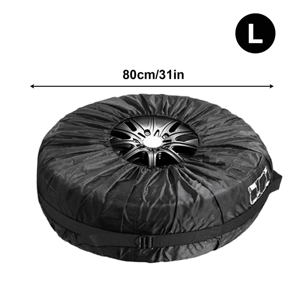 1PC Heavy-Duty All-Weather Spare Tire Cover Waterproof Dust-Proof UV Protection Storage Bag For Off-Road SUV Truck Campers