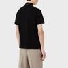 Emporio Armani SS23 Color Block Striped Logo Embroidered Short Sleeve Polo Shirt Men Tops Black 3R1F70-1JTKZ-0099