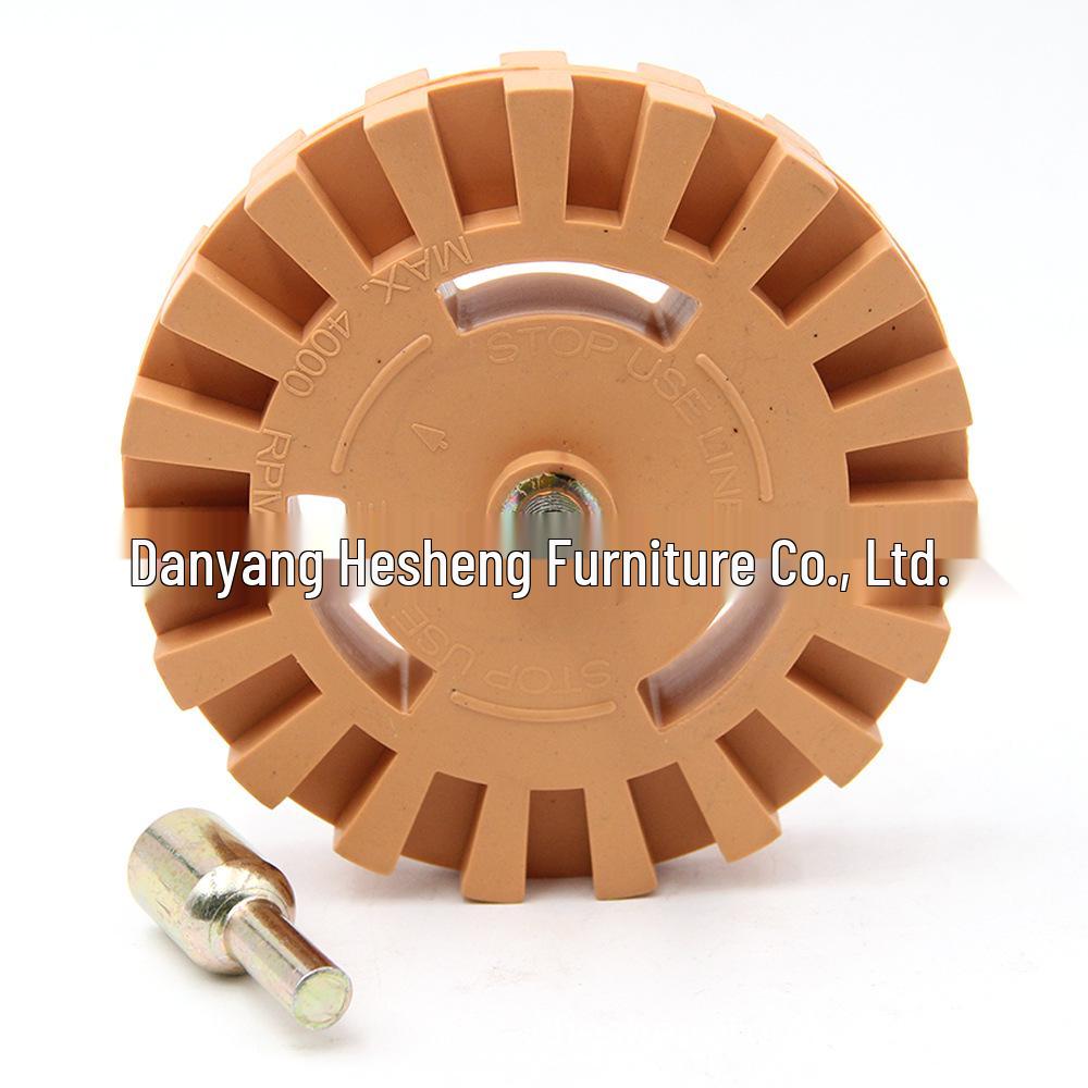 4-Inch Pneumatic Glue Removal Disc, 20MM Rubber Grinding Wheel for Tire Polishing