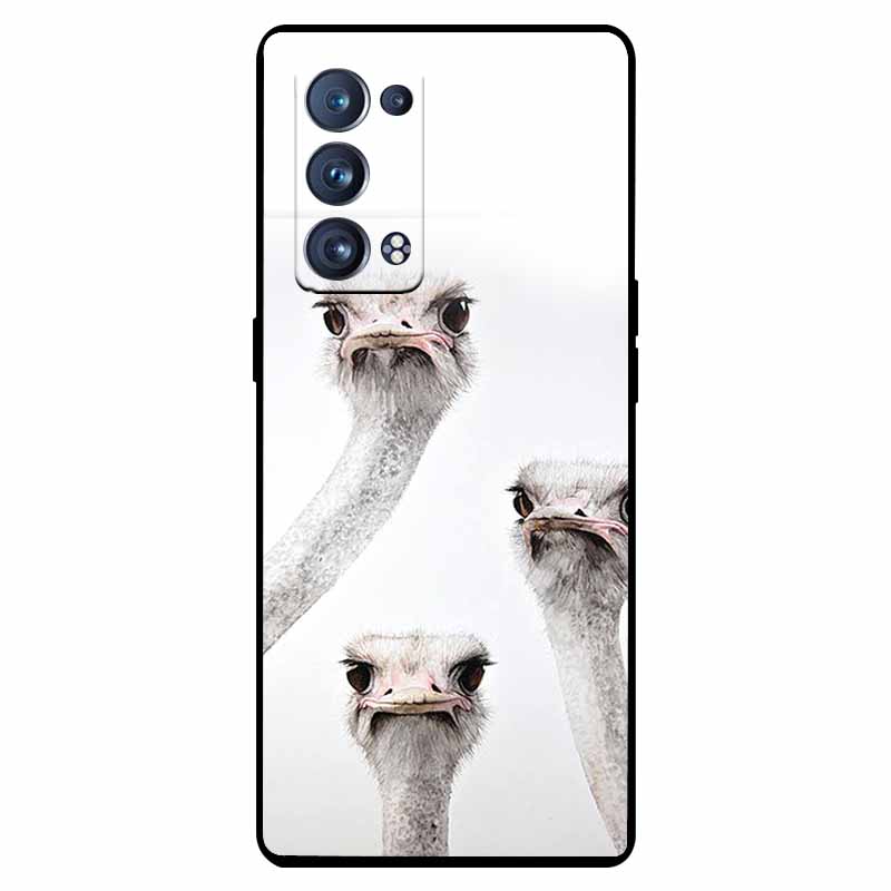 For Oppo Reno 6 Pro 5G Case Snapdragon Shockproof Soft Silicone TPU Back Cover For Oppo Reno 6 Pro CPH2247 Phone Cases Cute Capa