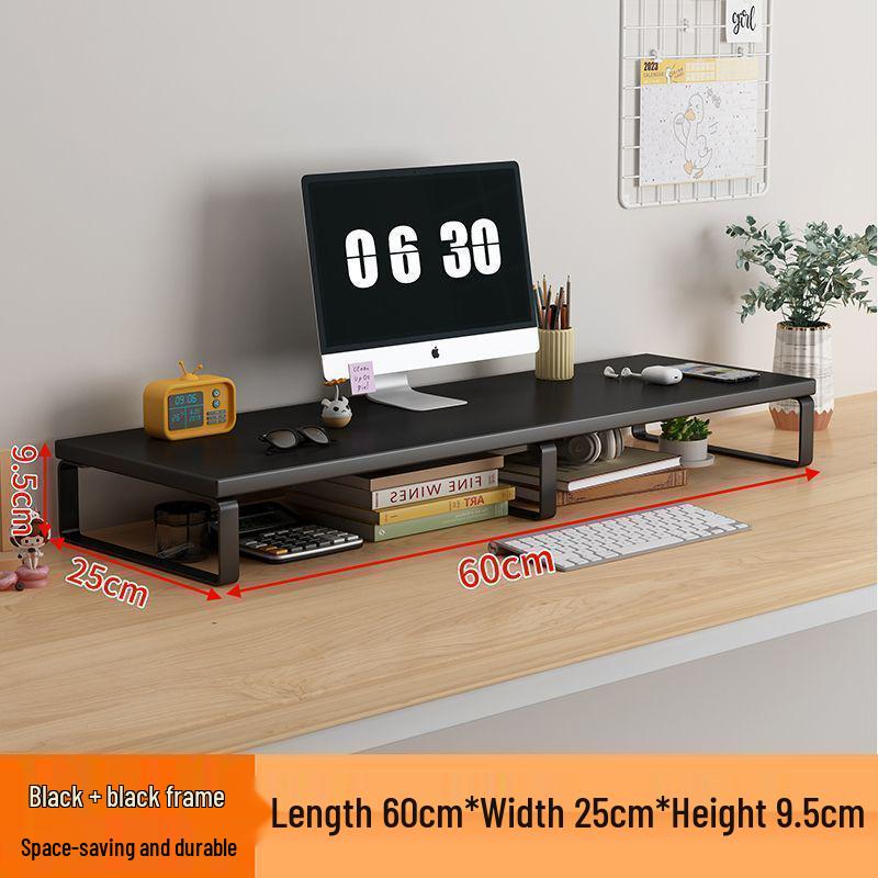 Schreibtisch-Monitor- & Laptop-Ständer mit Stauraum