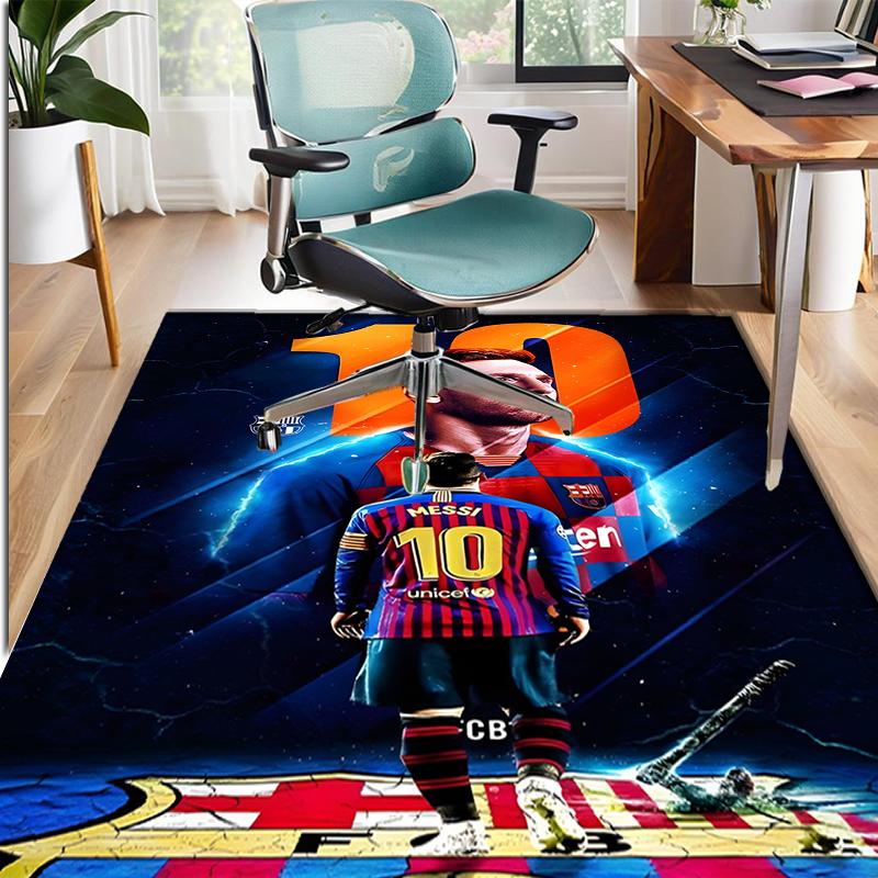 Tappeto con Fantasia Squadra di Calcio, Tappetino Interno/Esterno, per Picnic, Sala Giochi, Camera da Letto, Ufficio, Soggiorno, Tappeto Decorazione Casa, Regalo di Compleanno
