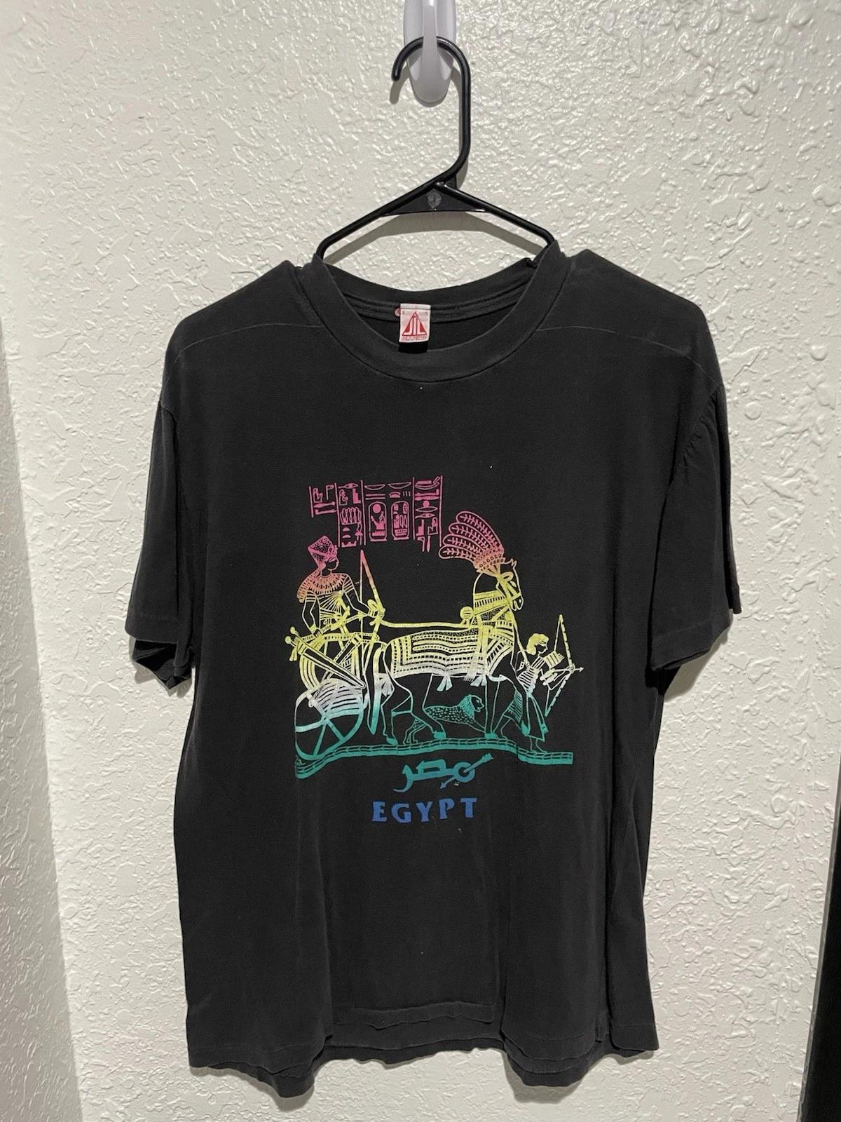 

90s Single Stitch Egypt Art T-Shirt S