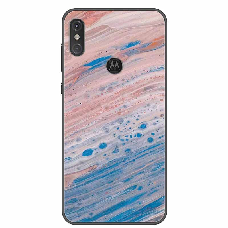 

For Moto One Vision Case Luxury Silicone TPU Soft Cover Phone Cover Для Motorola Moto One Action Macro Протиударний мармуровий чохол Moto One