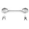 Keys Open Stainless Steel Bondage Fix Hand Handcuffs Wrist Cuffs Shackles Slave Restraints Adult Sex Games Toy For Male Female