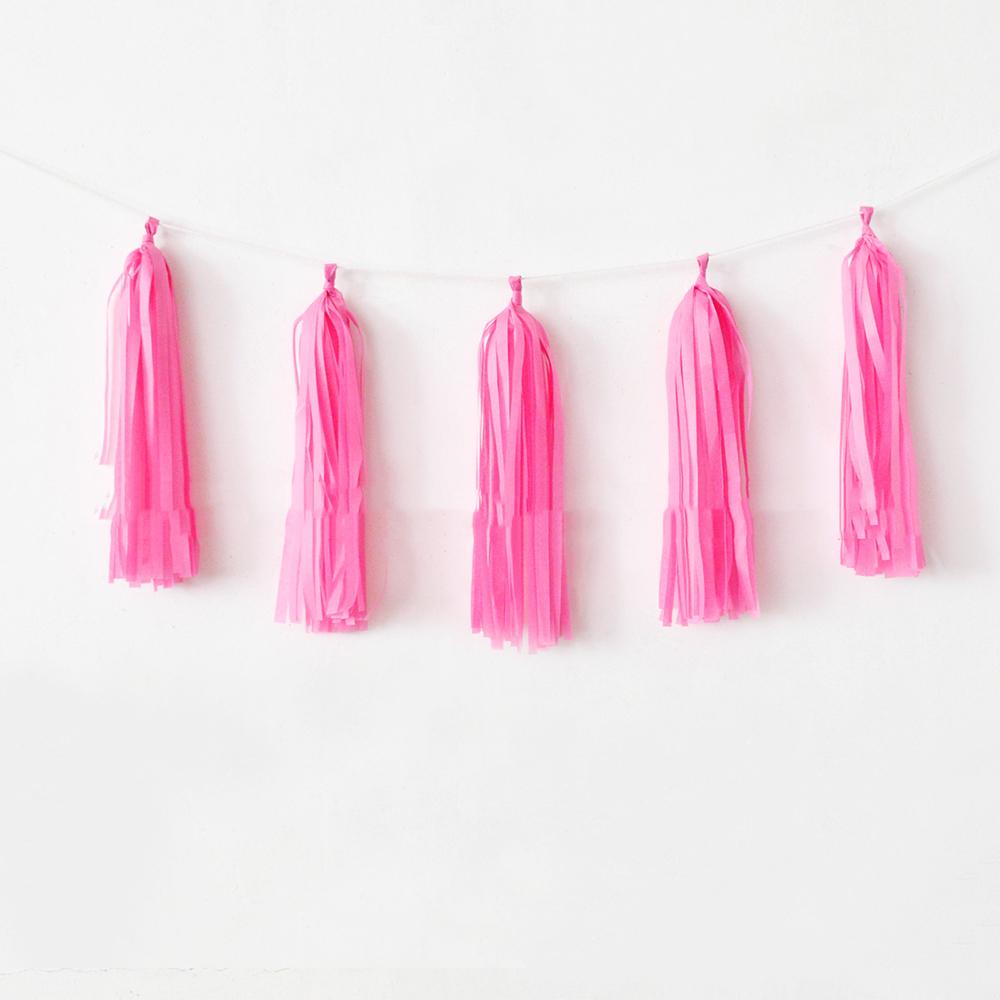 Colorful Paper Tassel Wholesale Birthday Party Wedding Decoration Christmas New Year Scene Decor Vivid Hue Pull Flower Supplies