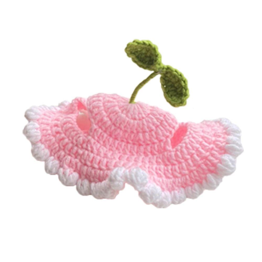 Warm Pet Cap Handmade Cat Tied-up Hat Comfortable Cat Knitted Hat  Puppy Style