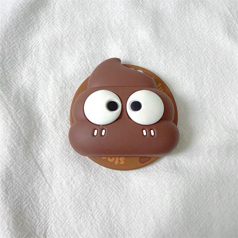 Silicone Magnetic Poop Expression Magsafe Phone Holder - Retractable & Foldable