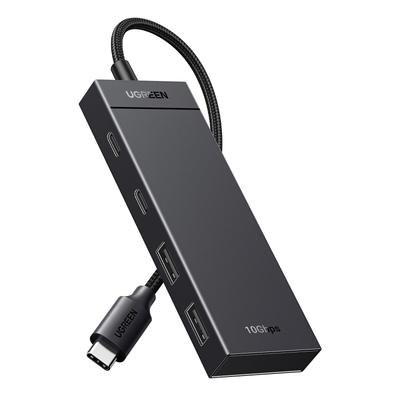 UGREEN 2x USB Gen 10Gbps Rozszerzenie Danych Kompatybilne z MacBookiem iPadem iPhonem Galaxy i Innymi oraz Transmisja Wideo Nie Hub USB-C, 4-Portowy (2x USB-A +