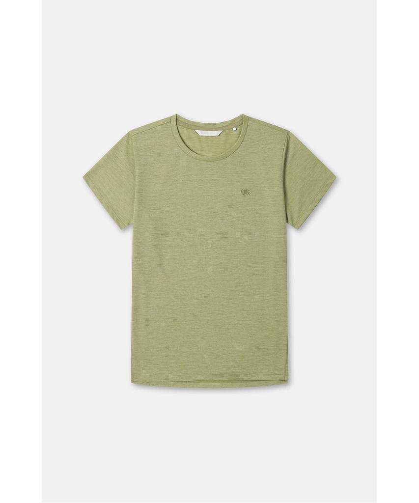 Koolongseupocheu Women'S Moss Dry Basic Round Neck Short Sleeve T-Shirt Jktcm26302Mos