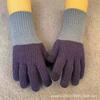 Warm Knitted Touchscreen Gloves Winter Thick Fleece Lined Color Block Design Unisex Full Finger