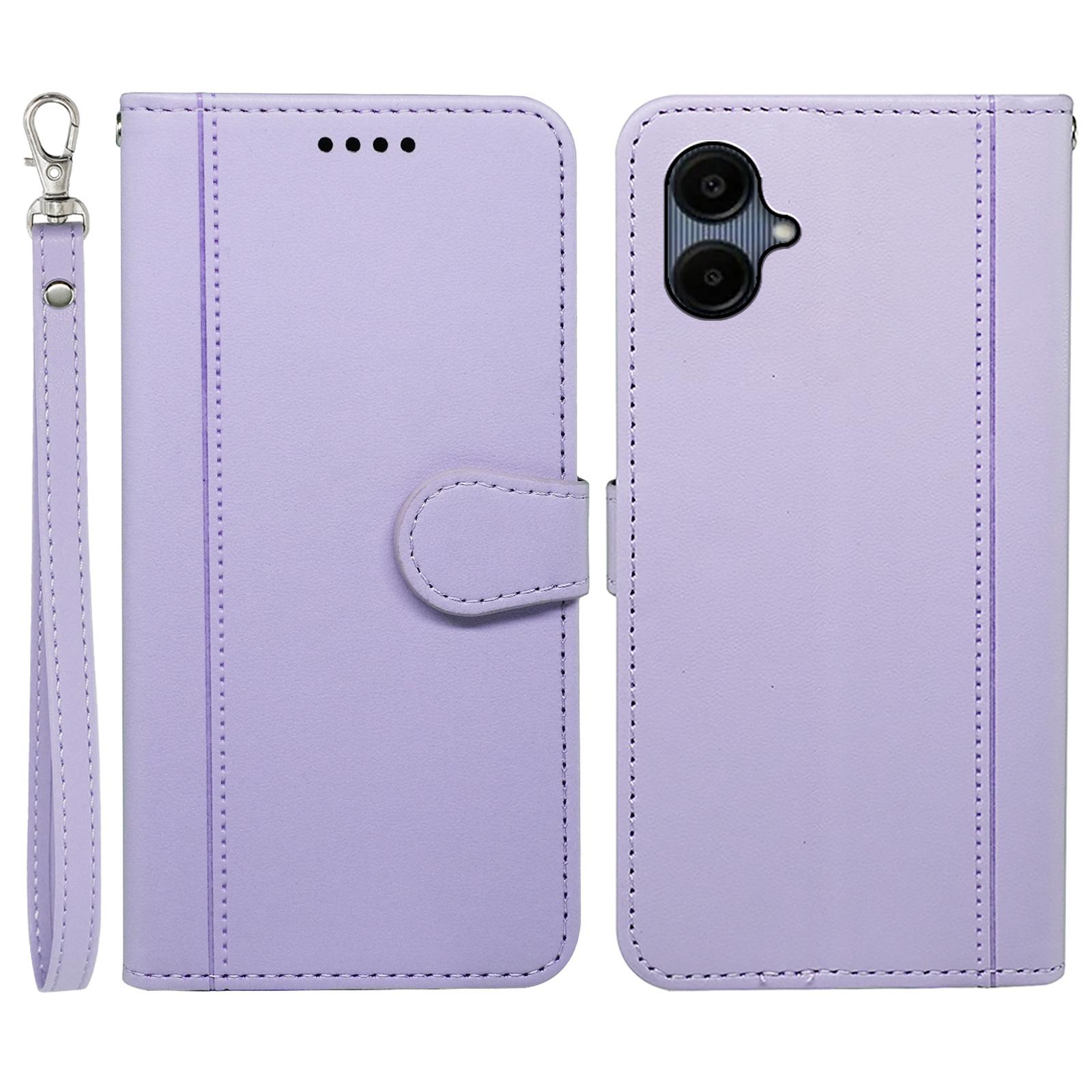 

For Samsung Galaxy A06 4G Wallet Case Magnetic Snap Leather Phone Cover with Strap F