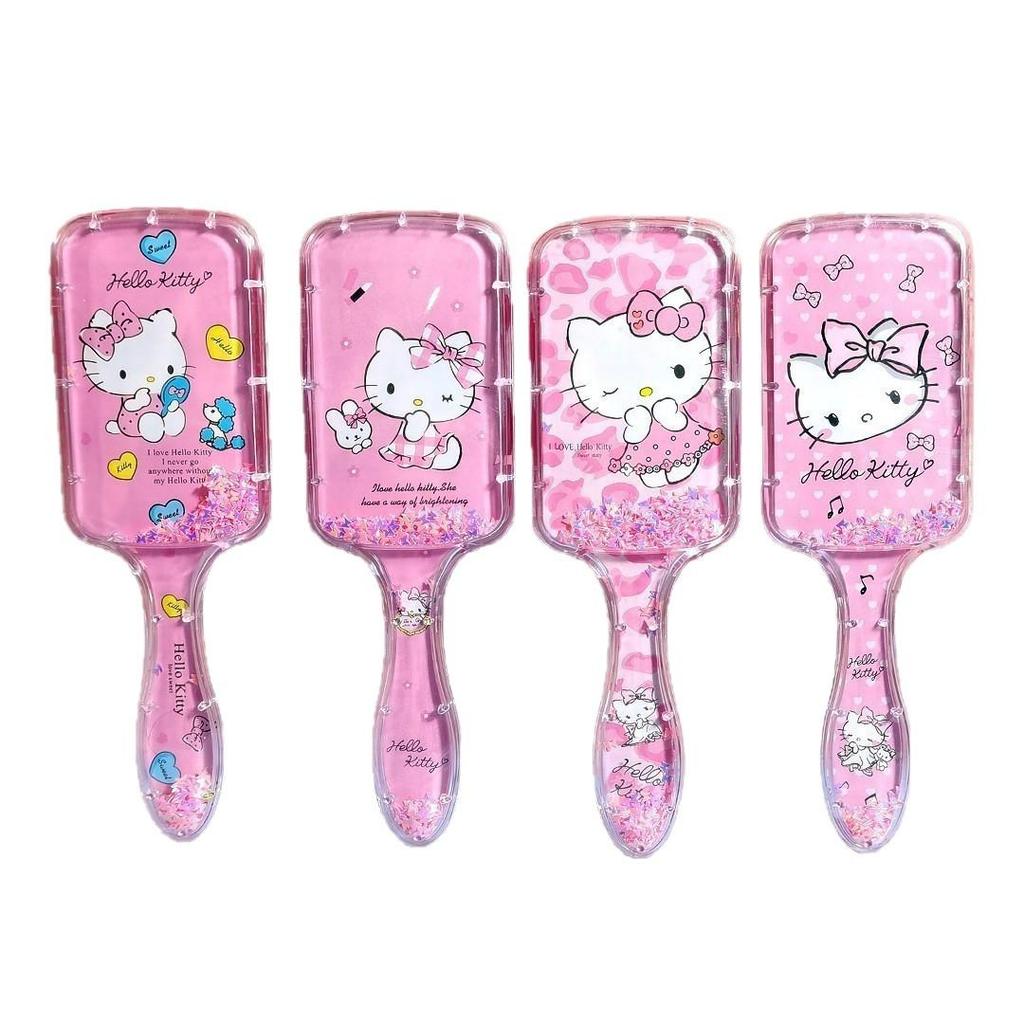 Colorful Cartoon Bristle Air Cushion Comb - High-Value, Transparent Massage Comb