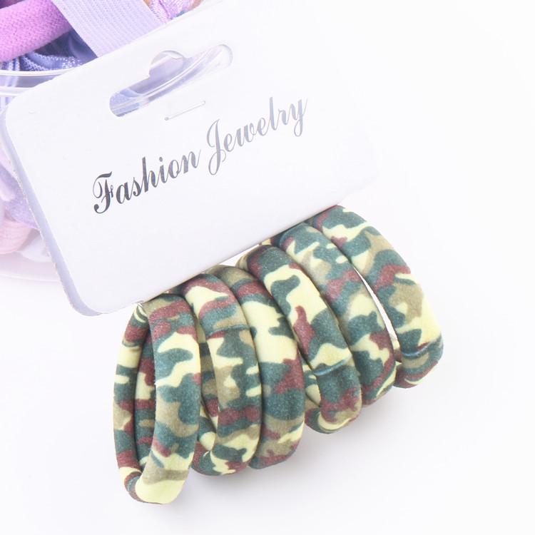 6Pcs/Set High Elasticity Printed Scrunchie Women Girls Children Elastic Hair Rubber Bands Accessories Tie Hair Rope Ring Holder