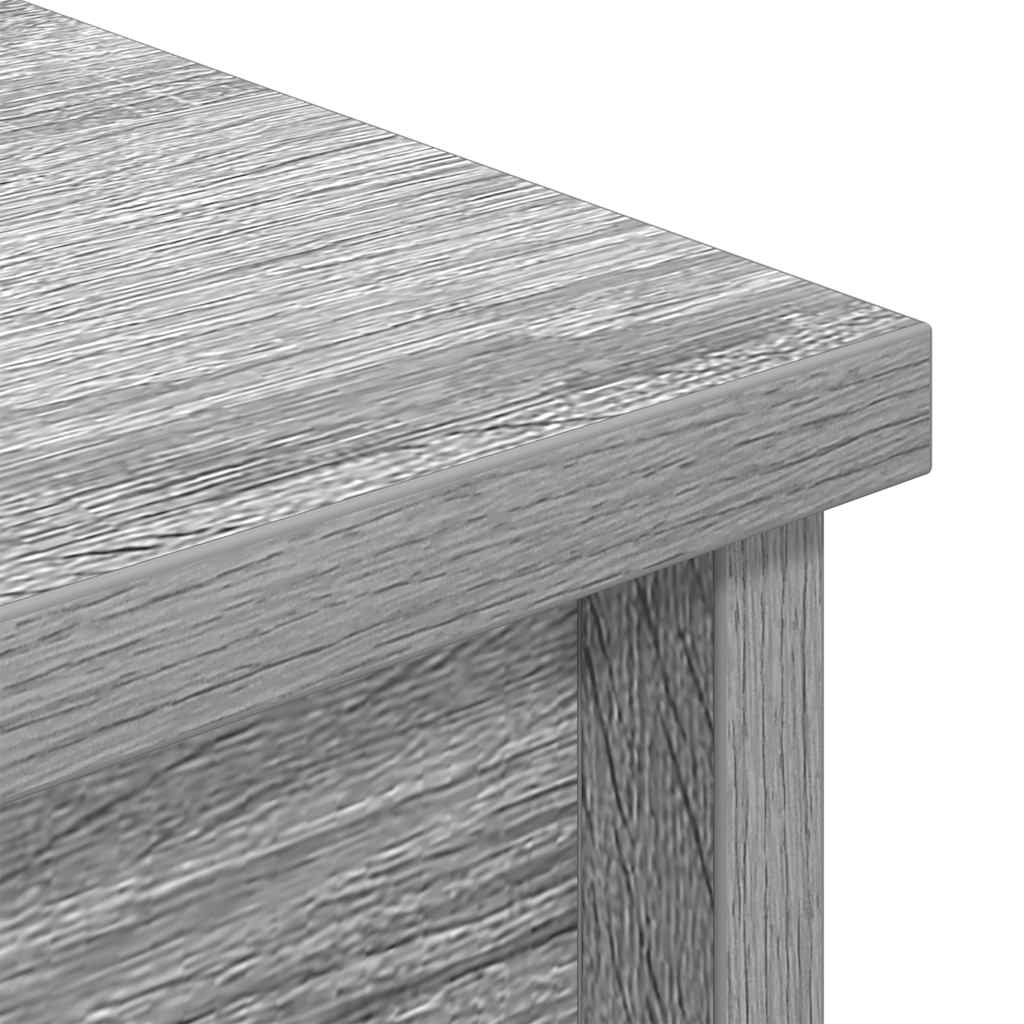 Highboard Gray Sonoma 37.5 X 35 X 180 Cm Particleboard