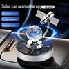 Solar-Powered Rotating Car Air Freshener & Perfume Ornament - Long-Lasting Odor Removal