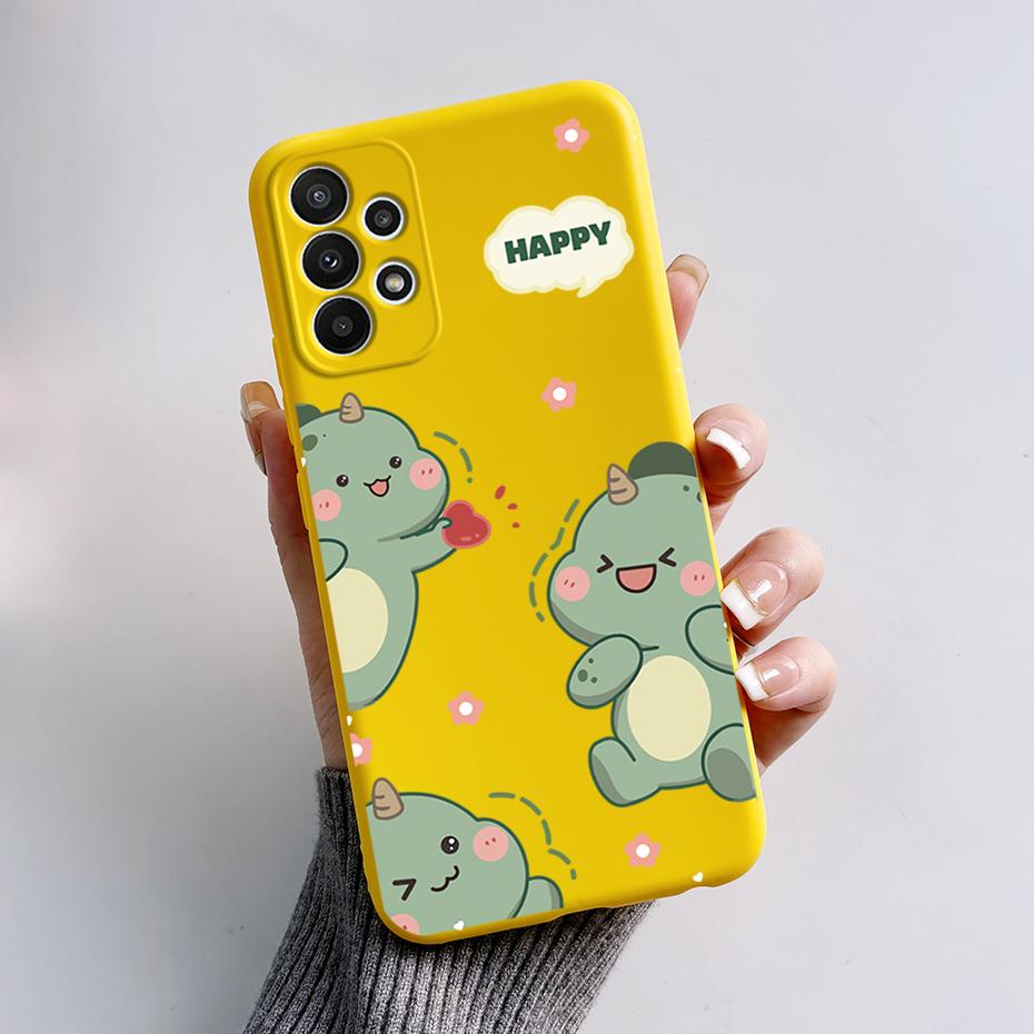 For Samsung Galaxy A53 5G Case Cover SM-A536B Stylish Painted Silicone Soft Protector Cover For Samsung A23 A33 A73 5G A 53 Capa
