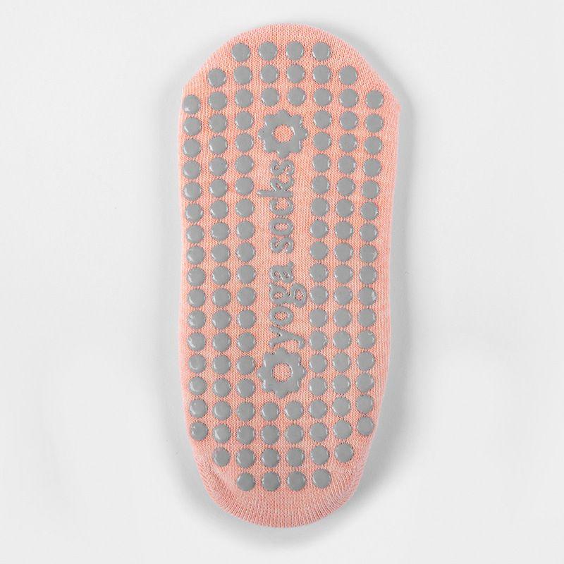 

Non-Slip Yoga Socks Professional Four Seasons Pilates Socks Floor Dispensing Sports Fitness Dance Cross Ballet Blended Orange