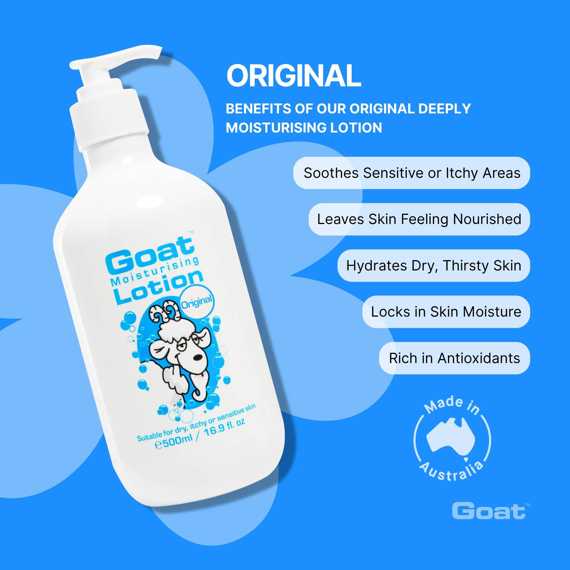 Goat Moisturizing Lotion Hydrating, Non Greasy