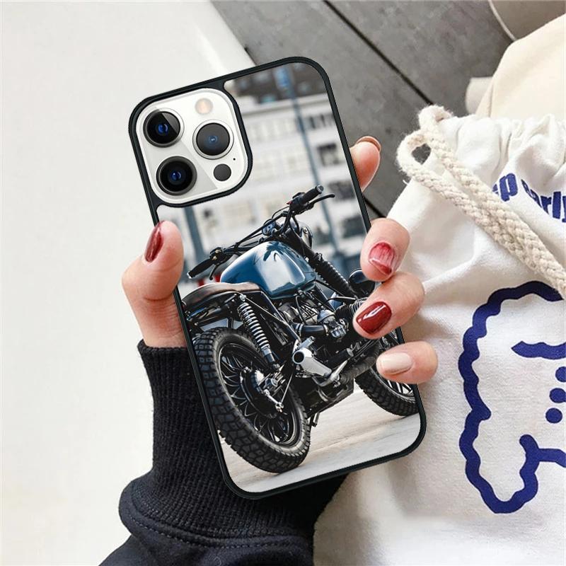 Retro Moto Cross Motorcycle Phone Case Cover For iPhone 17 Air 12 Plus Max for iPhone 17 Air 15 16 11 13 14 Pro Max