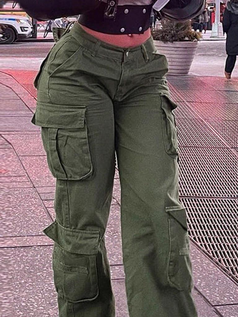 Women's Retro Tactical Multi-Pocket Casual Work Pants - Style 8326