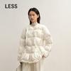 Less 2025 Winter H-Type Collarless Loose Goose Down Jacket
