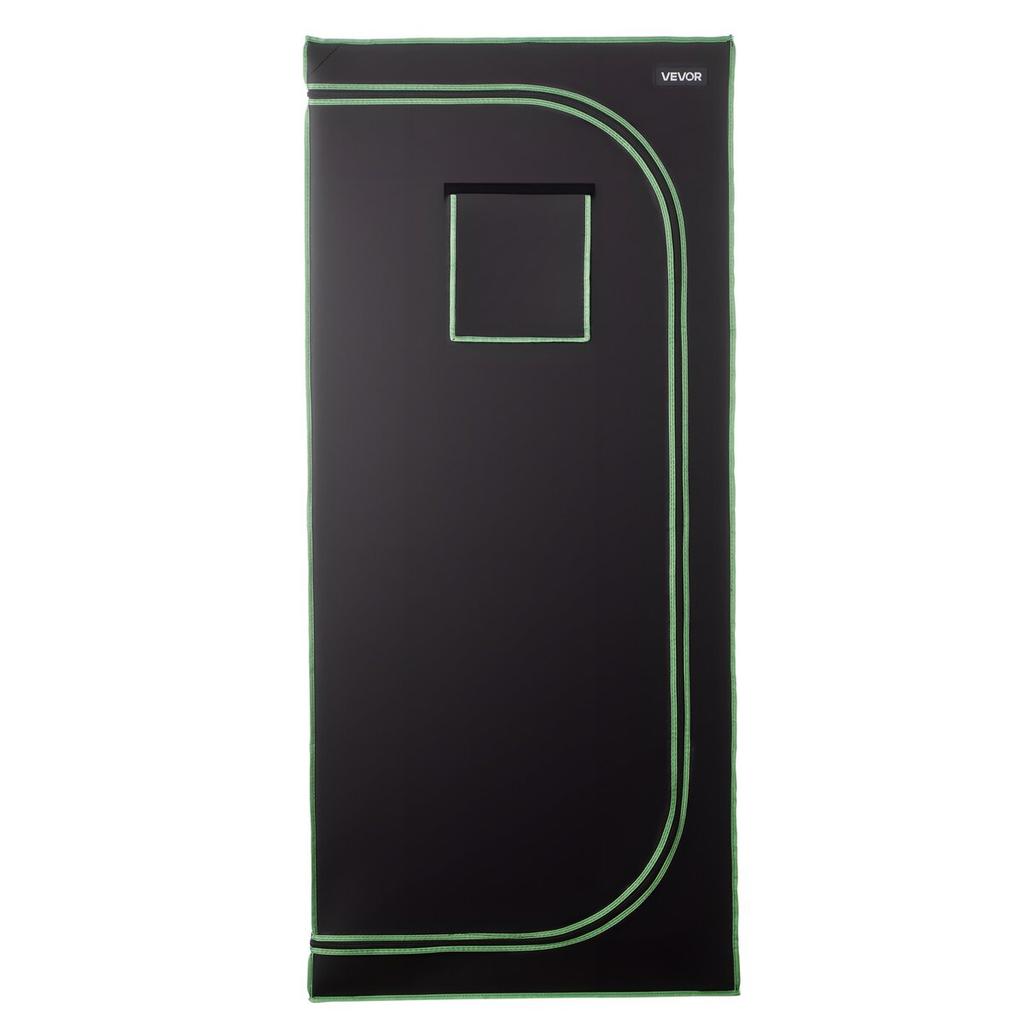 Indoor Grow Tent, 80 x 80 x 180 cm, 600D High Reflective Mylar, Indoor Plant Tent with Observation Window, Floor Tray & Zipper, Heavy Duty Growing