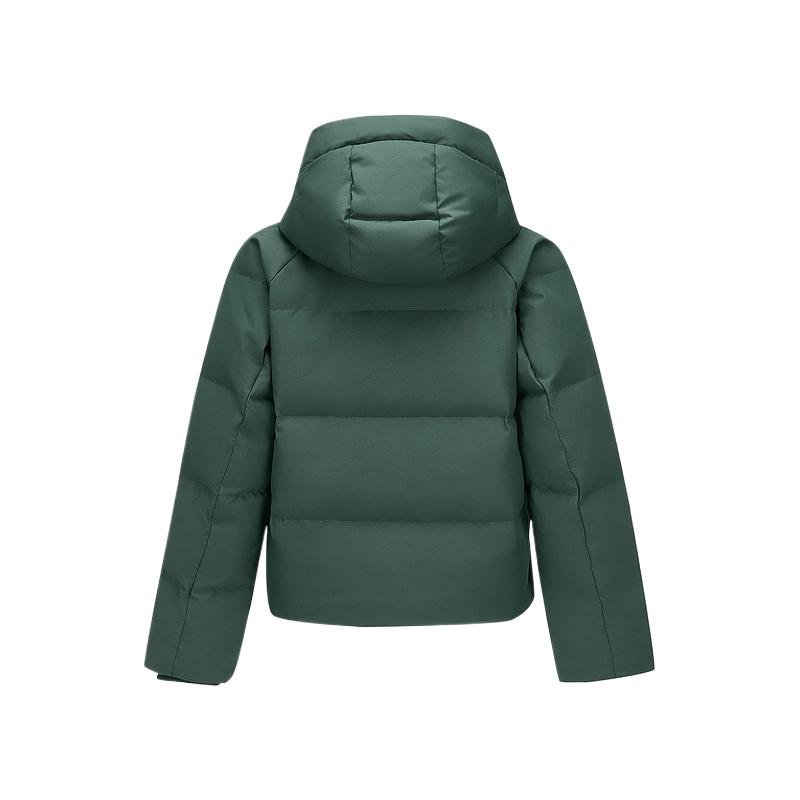 Skechers Freedom Series Warm Comfortable Skin-Friendly Soft Short Down Jacket Women Jacket Dark-Spruce-Green P424W181-0546