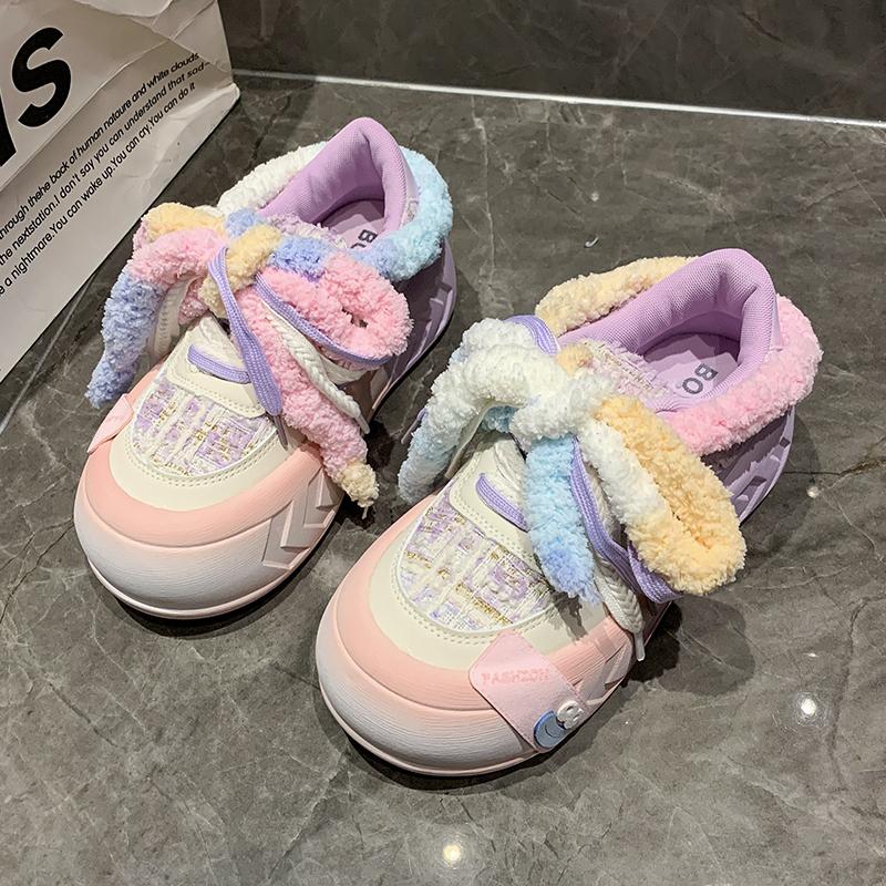 

Модная женская вулканизированная обувь Новые каваий Легкие Модные Универсальные Повседневные Туфли для Женщин Платформа Лаконичные Женские Кроссовки 35 фиолетовый