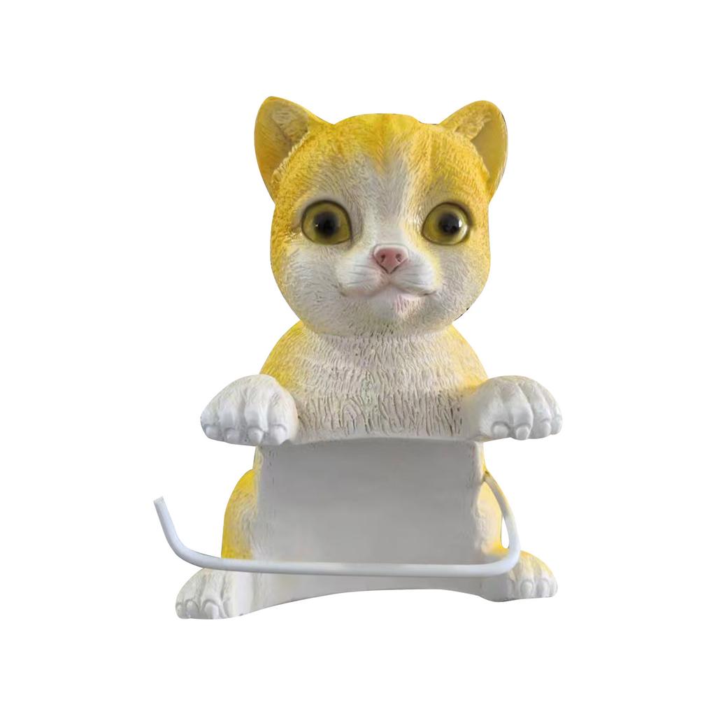 Porta-toalhas de Papel Gato, Porta-toalhas de Papel Gato 3D Divertido, Decoração para Banheiro Cozinha Suporte de Armazenamento de Papel Higiênico Montado na Parede