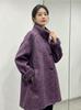 2026 Autumn/Winter Retro High-End Stand Collar Wool Coat