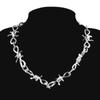 Set di collane a fiamma alla moda Accessorio punk Catena rock Choker unisex per donne uomini Streetwear Harajuku Hip Hop Regalo Gioielli per feste
