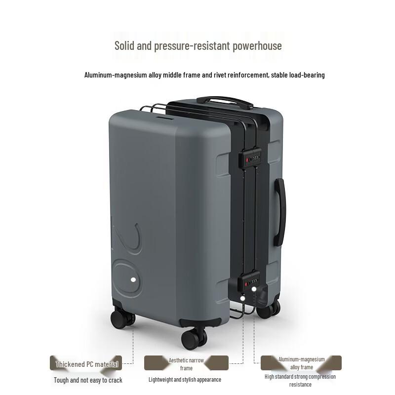 

OIWAS Aluminum Frame PC Spinner Luggage