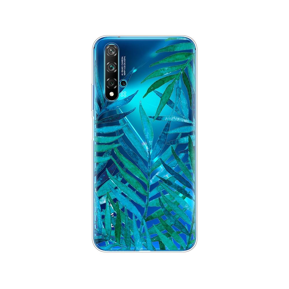 Dla Huawei Nova 5T Case miękka TPU tylna silikonowa obudowa telefonu dla Nova5T 5 T YAL-L21 6.26 ''fundas coque zderzak