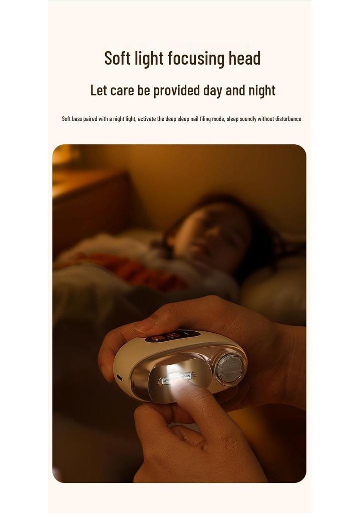 Rechargeable Anti-Pinch Electric Nail Clipper & File