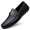 Fashion New Men's Flats Genuine Leathe Men All-match Casual Shoes High Quality Mens Comfortable Loafers Mens Slip On Walking Footwear