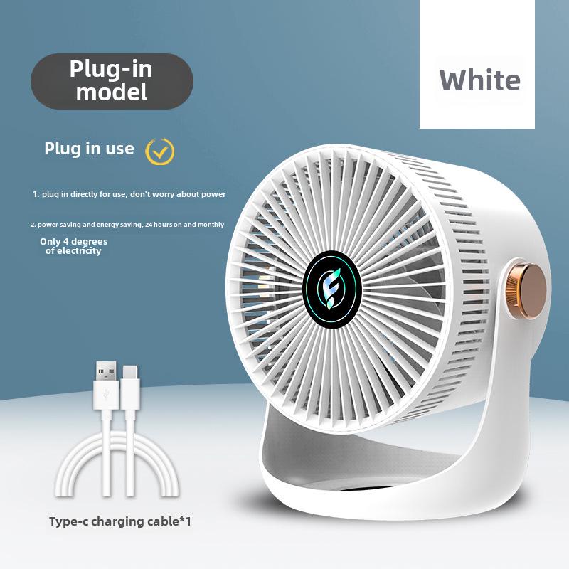 Dual-Purpose Electric Fan: Convection Circulation, Indoor/Outdoor, Rechargeable Floor & Desktop Fan