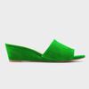 Women Temperament Slippers 3cm Velvet Mules Wedge Sandals Slipper Open Toe High Heels Casual Dress Party Woman Shoes Plus Size