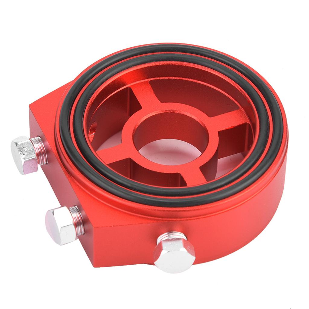 Universell Aluminium Oljekylare Sandwichplatta Oljetryck Temp Mätare Adapter Kit
