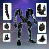 MyBuild Sci-Fi Cage 5027 - Blue Armor Mech with Great Sword  Movable Robot Model  Ages 14+