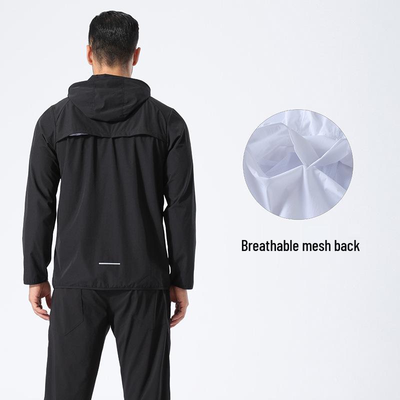 Gilet unisexe à capuche automne-hiver: Veste de sport extensible à manches longues