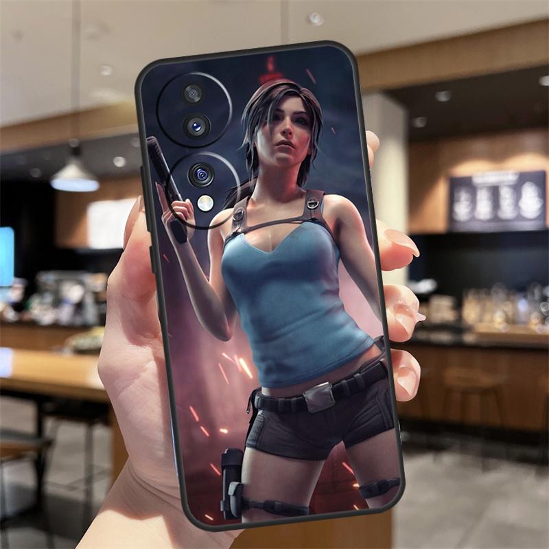 Lara Croft Tomb Raider Case For Honor Magic 7 5 6 8 Lite Honor 400 200 Pro 50 70 90 X8c X9a X9b X9c X9d Win RT Cover