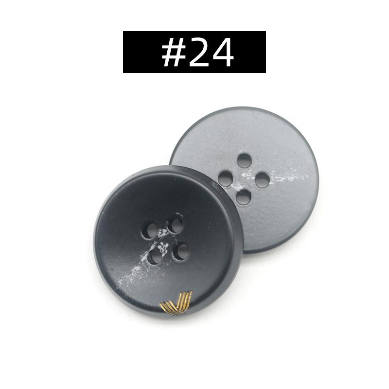 20Pcs Resin 4 Holes Buttons Sewing Accessories Size Complete For Clothing Decorative Plastic Buttons Handmade Diy