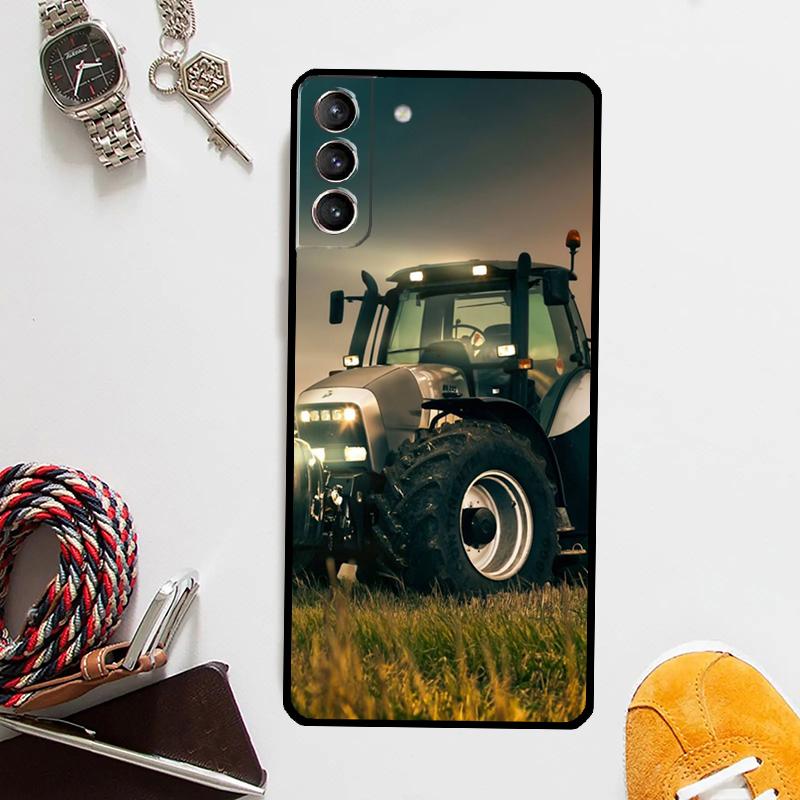 Farm Vehicle Tractor Case For Samsung Galaxy S24 Ultra S23 S22 S21 Plus S20 FE S8 S9 S10 Note 10 20 Ultra Cover