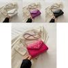 Stylish Black White Purple And Fuchsia Crossbody Chain Bag For Trendy Casual Outfits With Versatile Chic Design