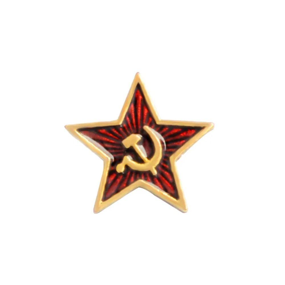 Hammer Retro Stars Soviet Brooch Communist Stars Flag Brooches Funny Communist Gifts no.13