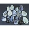 290Cts. Natural Dendrite Opal Agate Pear Cabochon Loose Gemstone 15Pcs Lot C-1983
