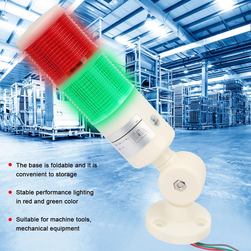 Red /Green CNC Machine Warning LED Indicator Alarm Signal Light 24VDC