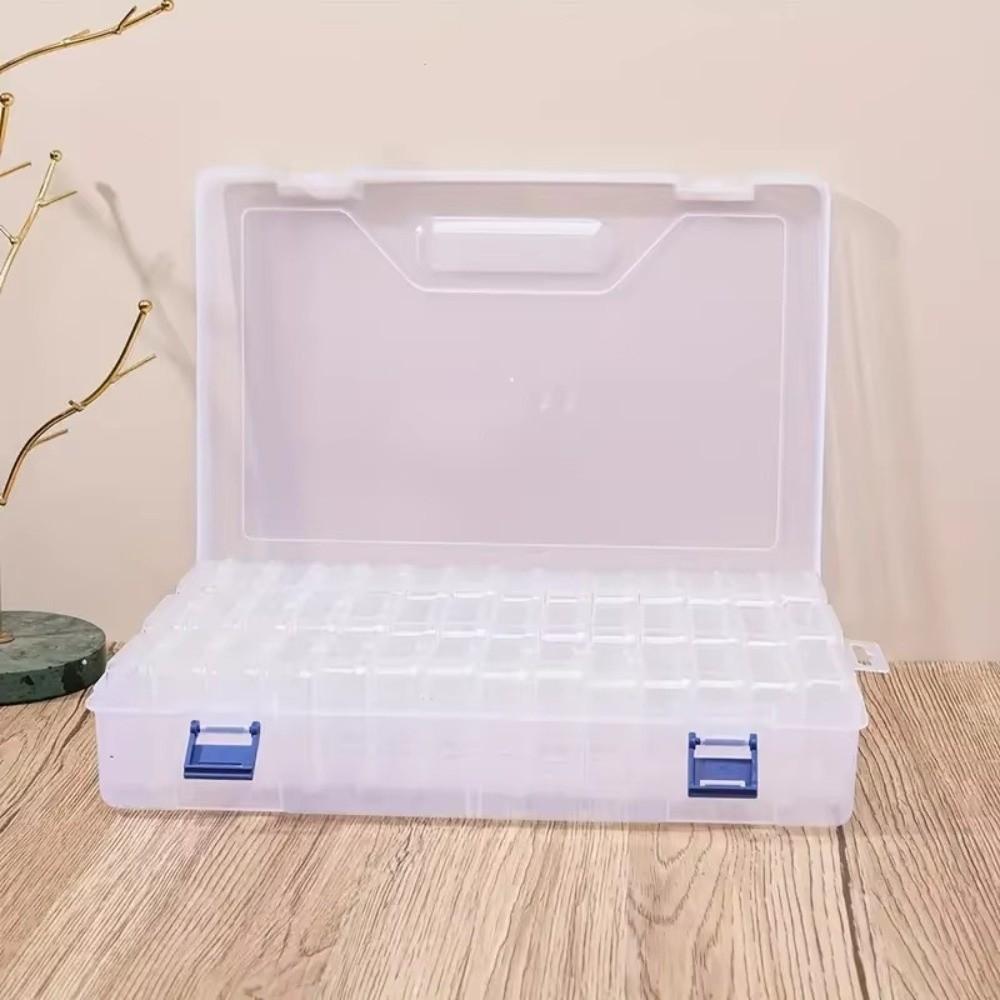 42 Grids Lid Containers Transparent Handicraft Organization Box Portable Storage Box