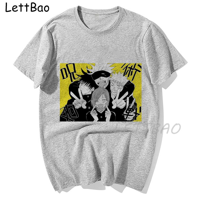 Anime Jujutsu Kaisen Manga T Shirt Unisex Women Harajuku Casual Yuji Itadori Graphics 100 Cotton Oversized
